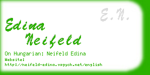 edina neifeld business card